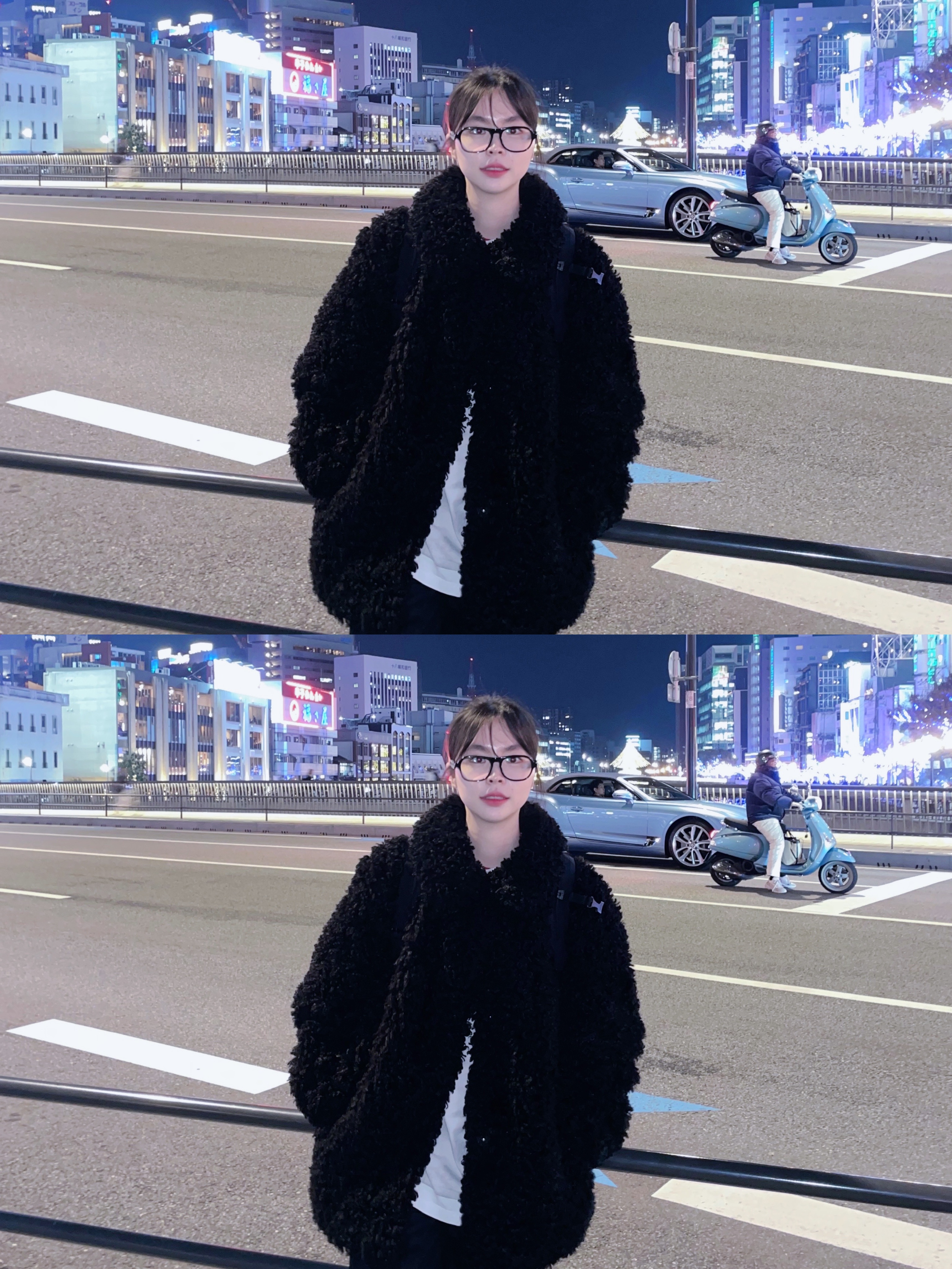Gentle Monster x Maison Margiela MM113 Black Clear 착용 스타일