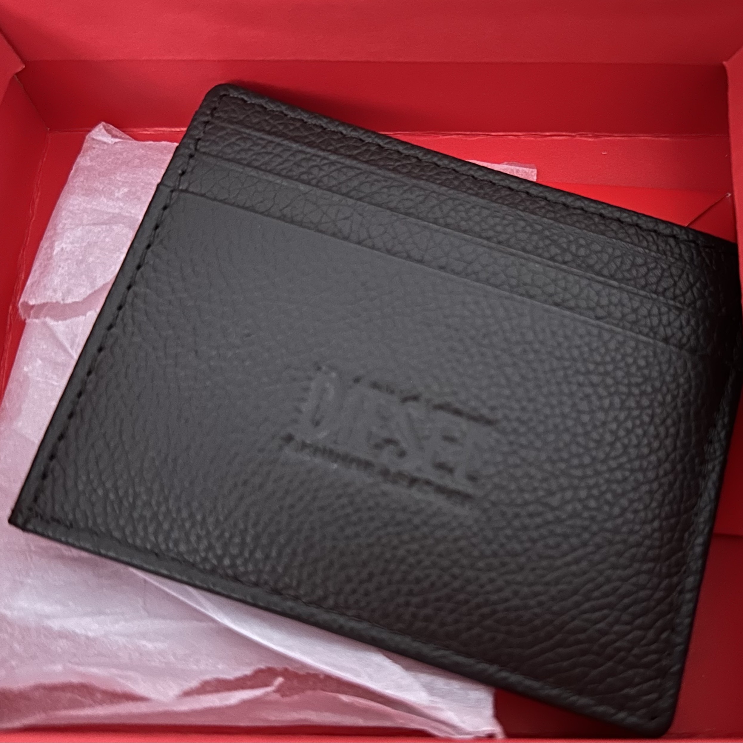 Diesel Johnny Card Case Brown 착용 스타일 - 3