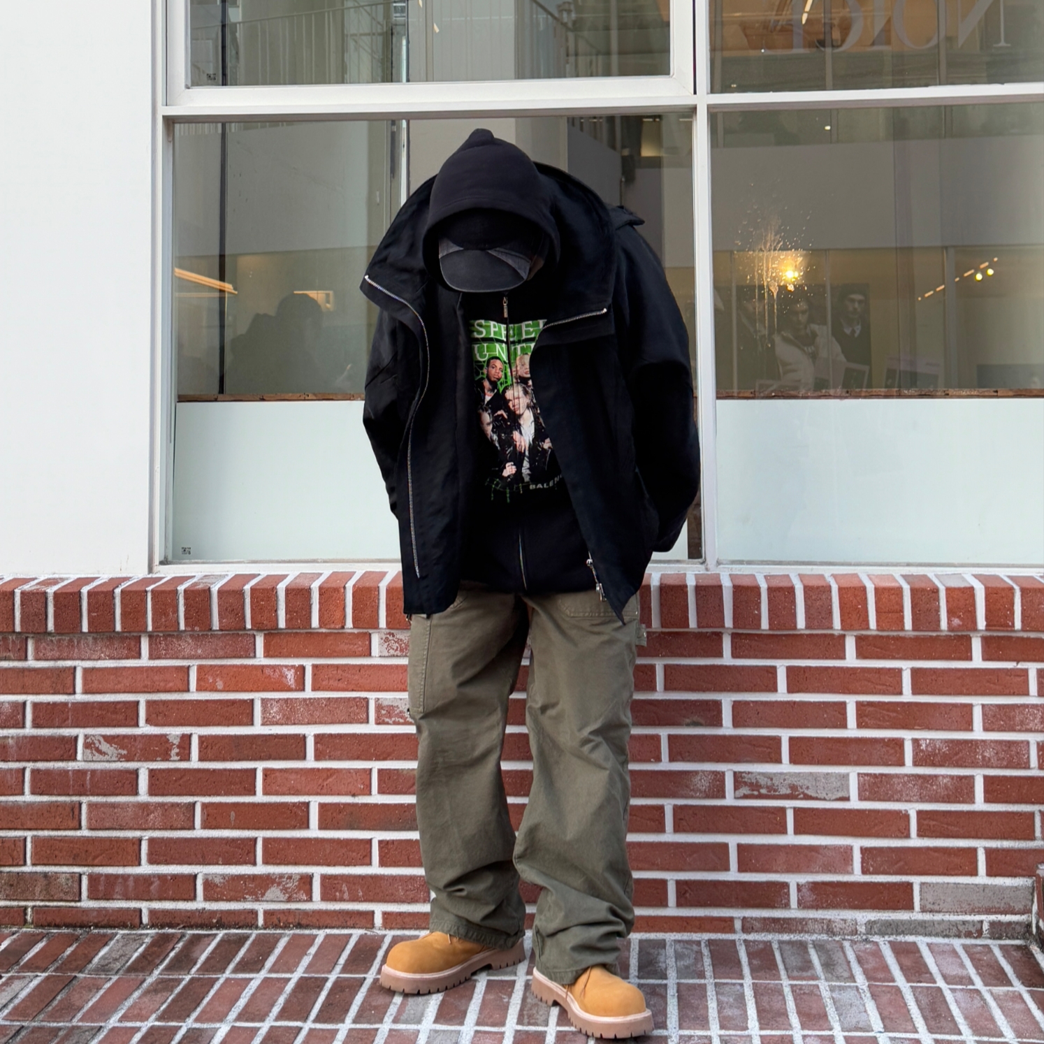 Kinchi x My Name Is Peter Boots - 888 (a) Yellow 착용 스타일 - 2