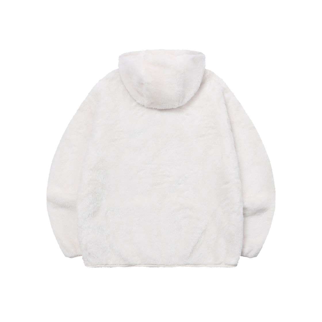 무센트 볼리 뽀글 양털 후리스 플리스 후드 집업 아이보리(MUCENT Bolli Curly Fleece Hood Zip-Up Ivory) - 2