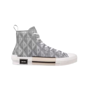 Dior B23 High Top CD Diamond Canvas Gray White