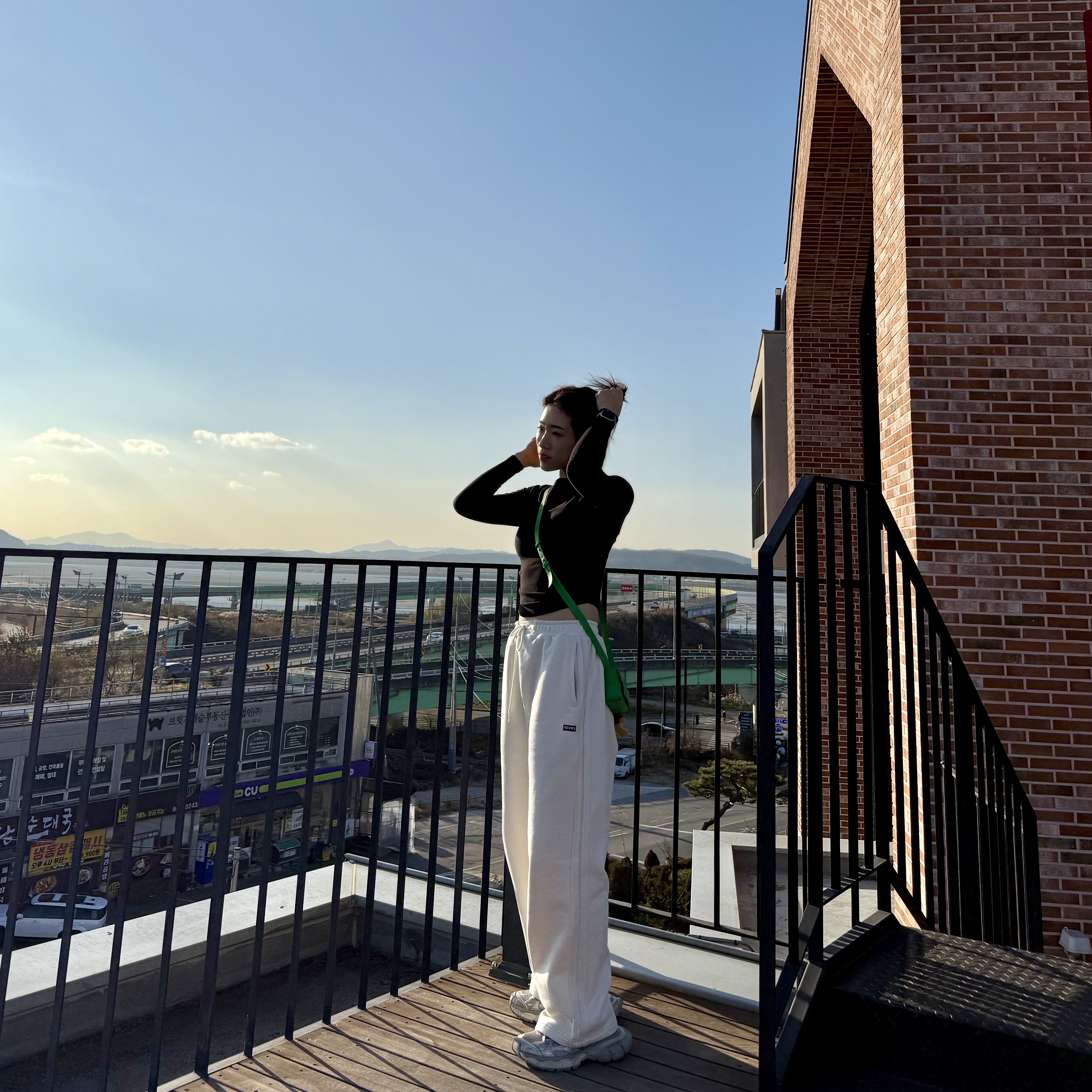 HDEX Womens Damage Line Napping Sweat Pants Bone, (W) Balenciaga 3XL Sneakers Light Beige 착용 스타일 - 2