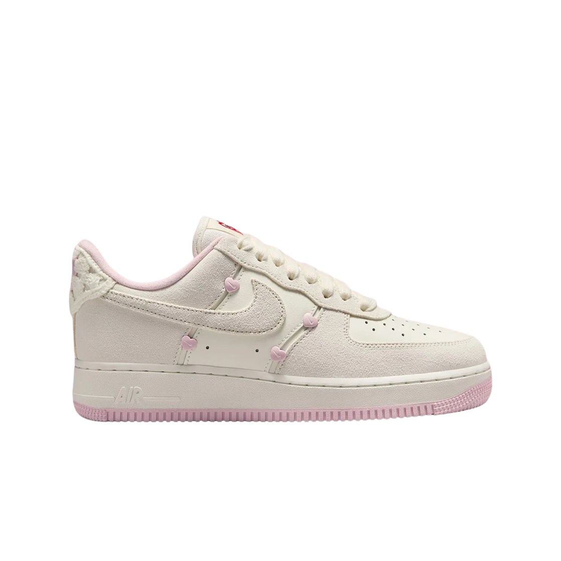 (W) 나이키 에어포스 1 로우 밸런타인데이 세일 핑크 폼((W) Nike Air Force 1 Low Valentine's Day Sail Pink Foam)