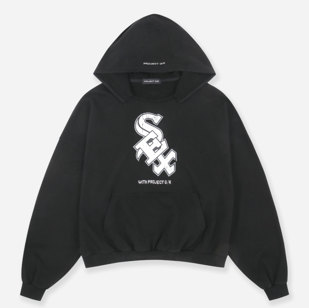 Project G/R Sxx Parody Hoodie Black 착용 스타일