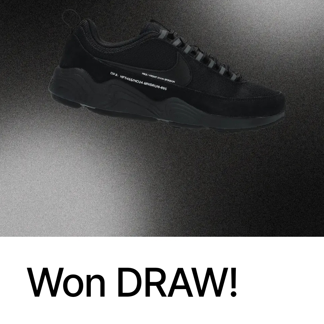 Nike x Fragment Air Zoom Spiridon Black 착용 스타일