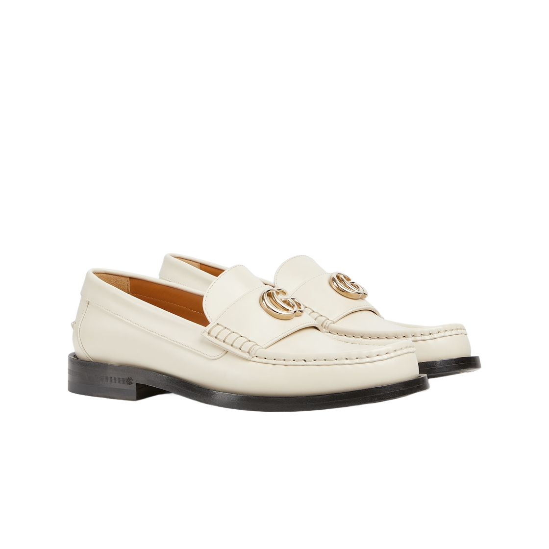 (W) 구찌 더블 G 로퍼 화이트((W) Gucci Double G Loafer White) - 2
