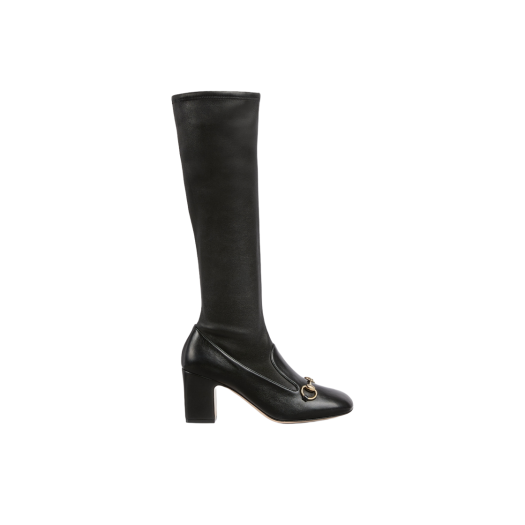 (W) Gucci Horsebit Boot Black