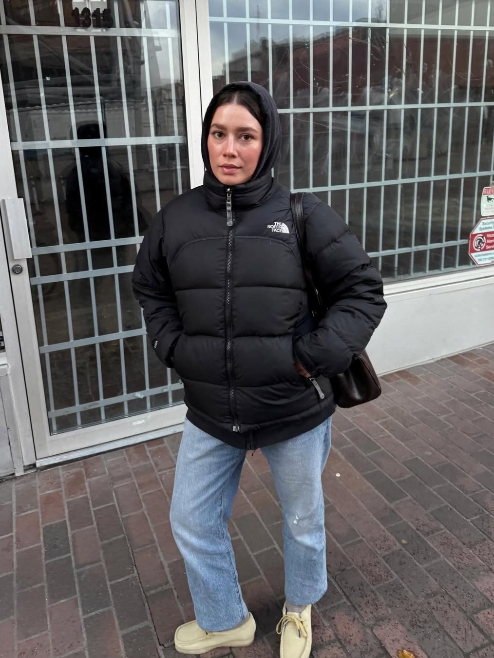The North Face 1996 Eco Nuptse Jacket Black, The North Face 1996 Eco Nuptse Jacket Black 착용 스타일 - 4