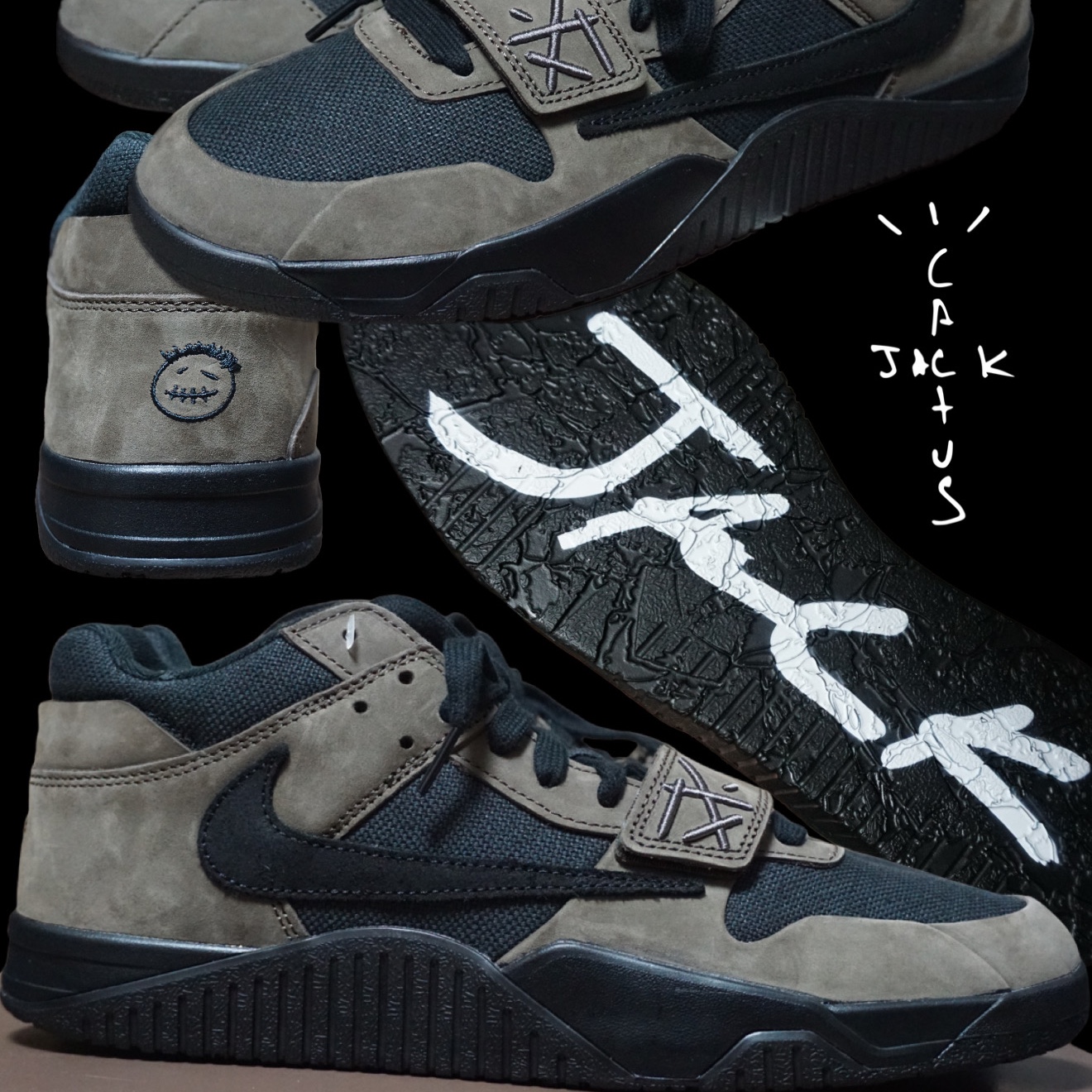Jordan x Travis Scott Jumpman Jack TR Black and Dark Mocha 착용 스타일