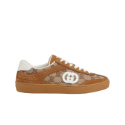 (W) Gucci Sneaker with Interlocking G Brown