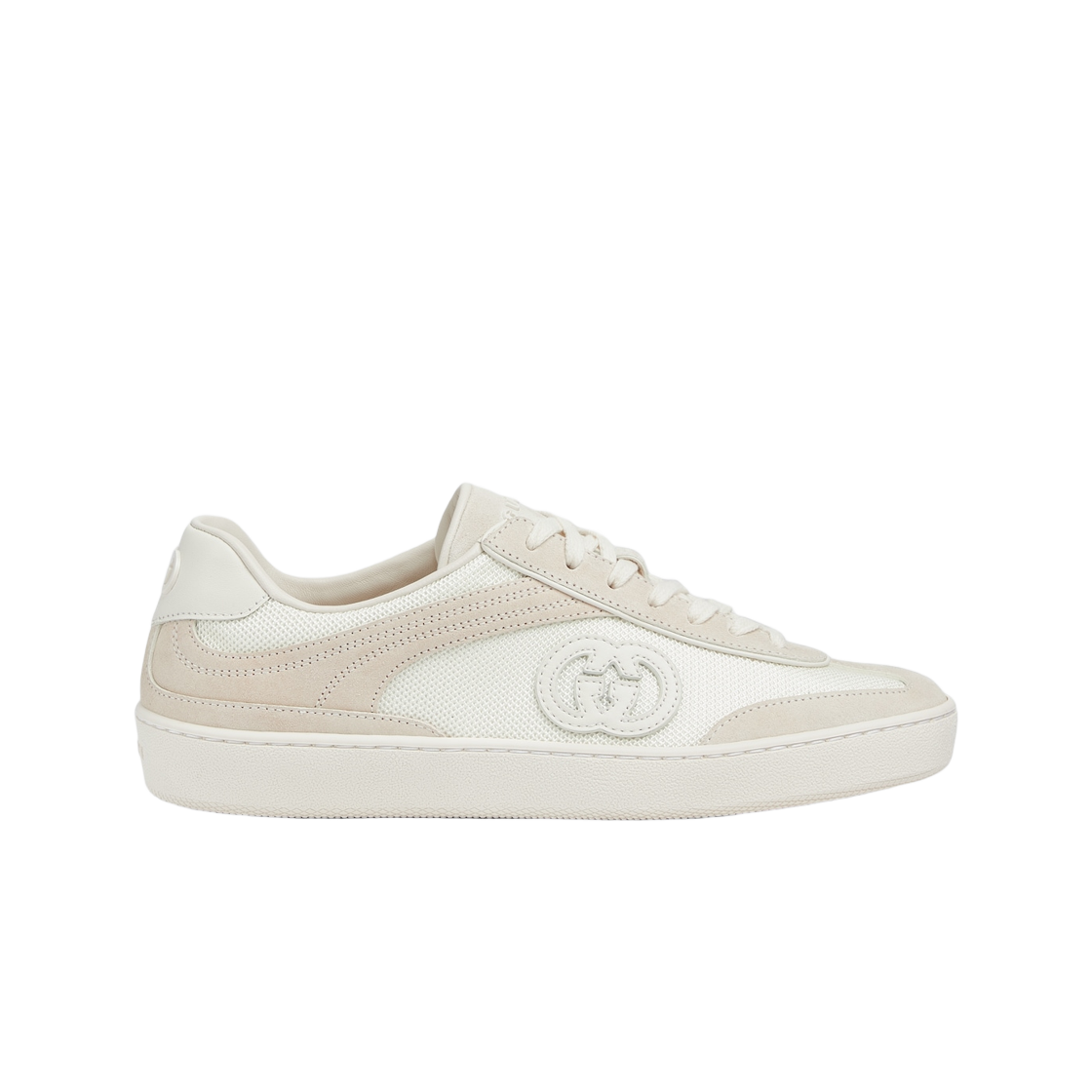 812656-AADM0-9110 (W) Gucci Sneaker with Interlocking G White