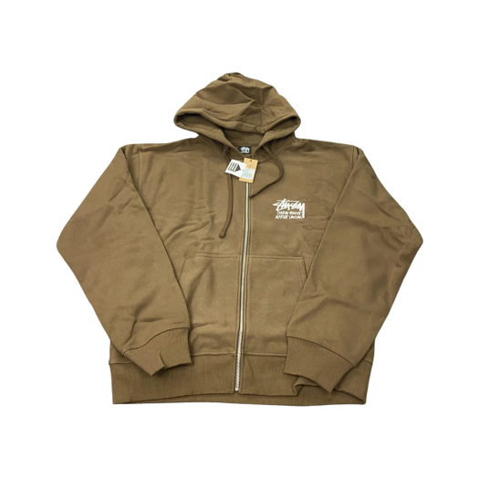 Stussy Stock DSM London Zip Hoodie Coffee 2022