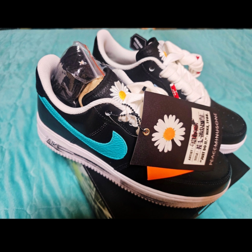 Nike x Peaceminusone Air Force 1 Low Para-Noise 3.0 Black and Multicolor 착용 스타일