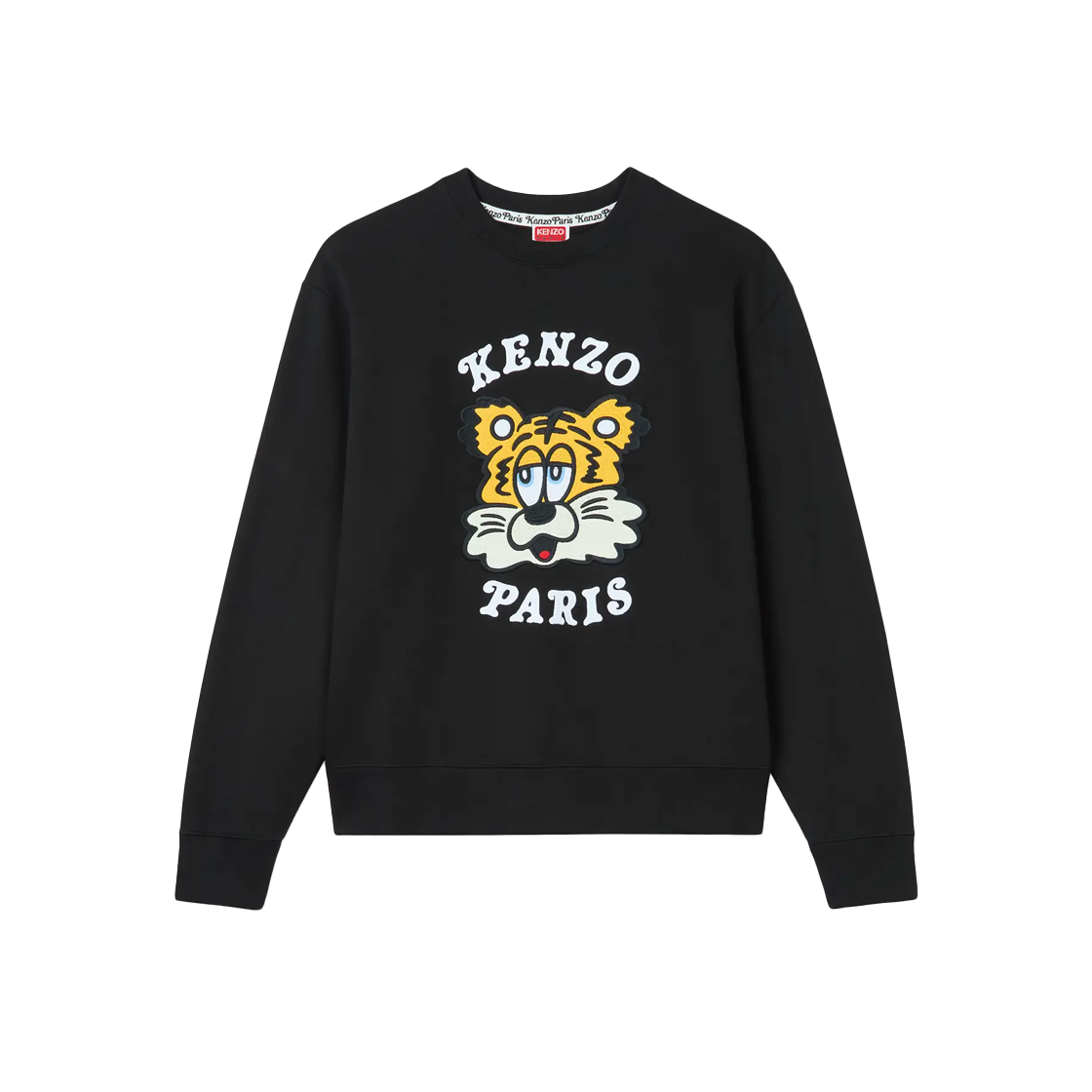 겐조 x 베르디 자수 클래식 스웨트셔츠 블랙 - 25SS(Kenzo x Verdy Embroidered Classic Sweatshirt Black - 25SS)