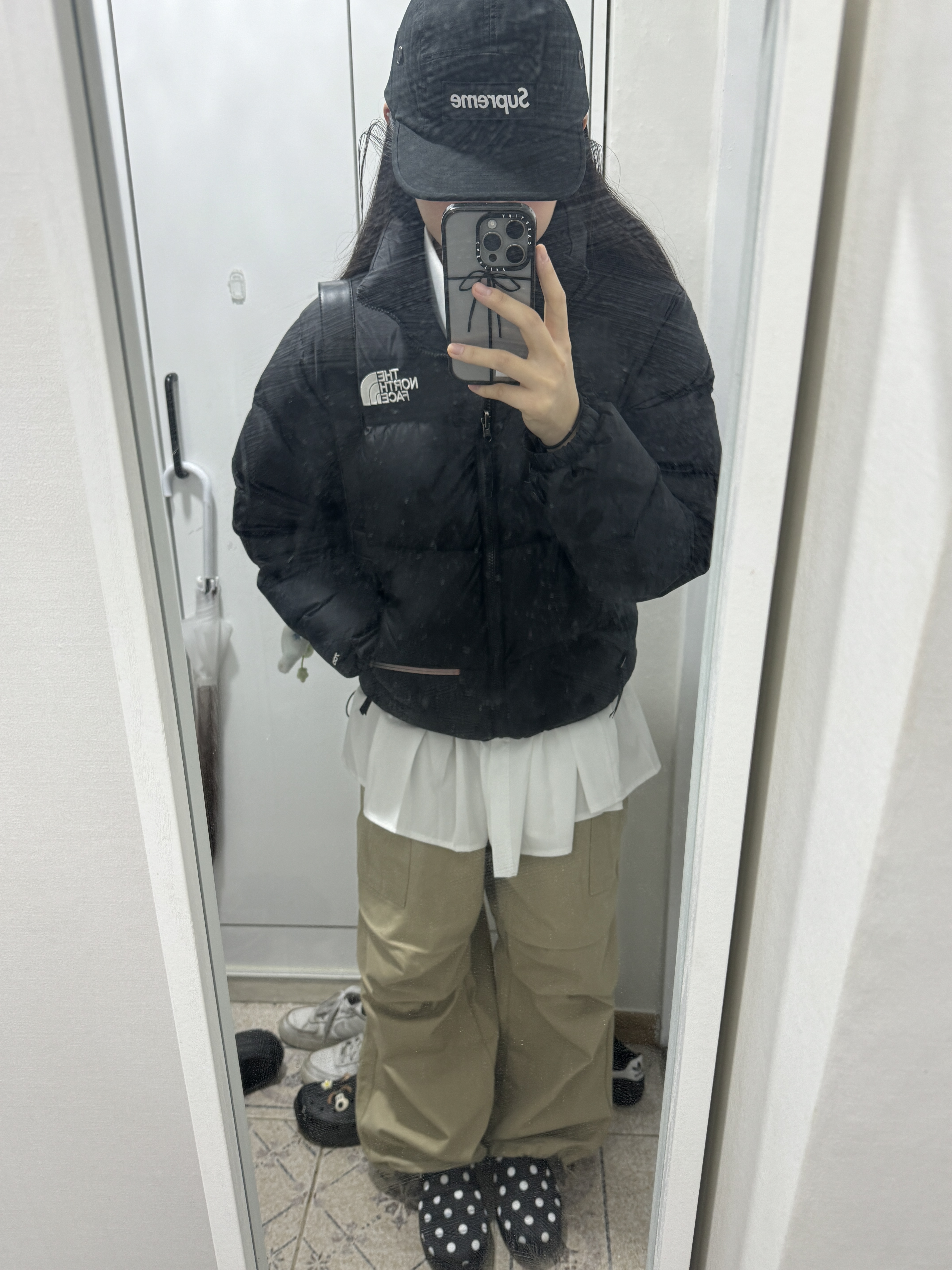 Supreme Military Camp Cap Black - 23FW 착용 스타일 - 3