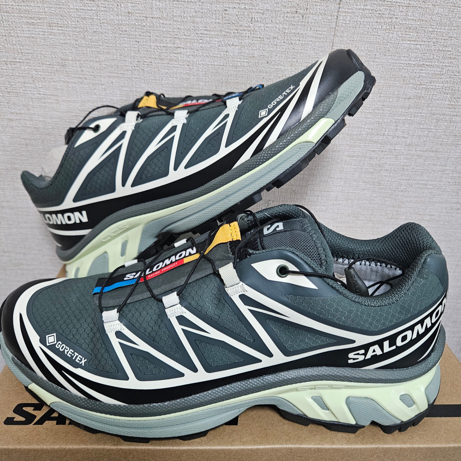 Salomon XT-6 GTX Urban Chic Black 착용 스타일