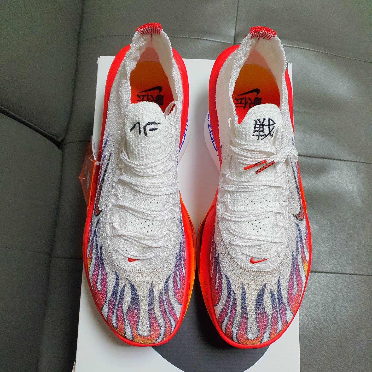 Nike Air Zoom Alphafly Next% 3 PRM White Habanero Red 착용 스타일