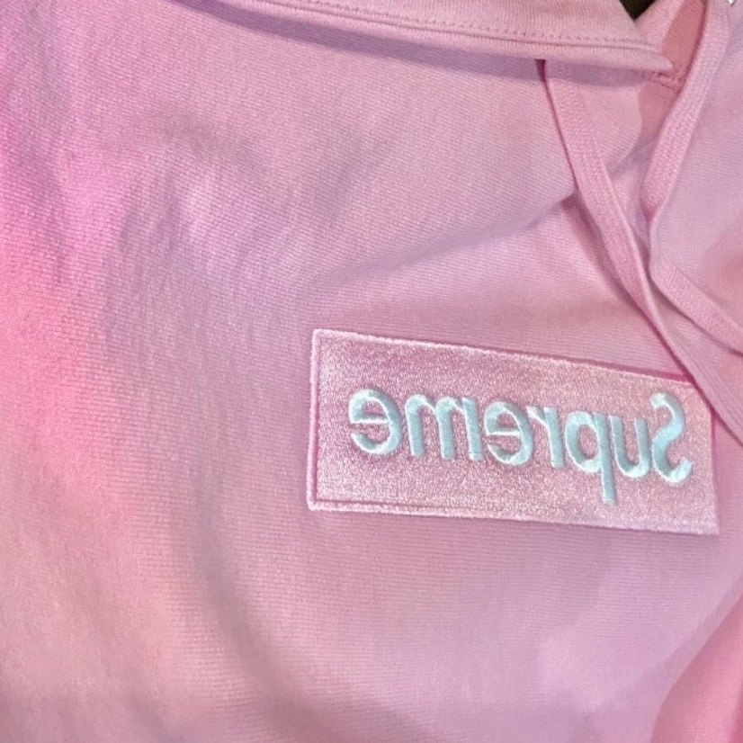 Supreme Box Logo Hooded Sweatshirt Dusty Pink - 24FW 착용 스타일 - 9