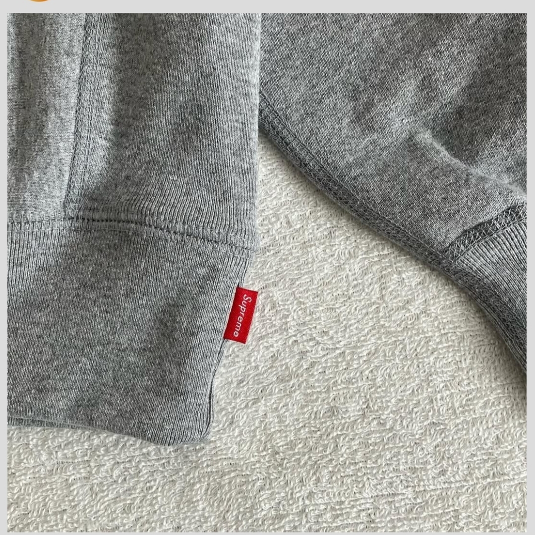 Supreme Box Logo Hooded Sweatshirt Heather Grey - 24FW 착용 스타일 - 4