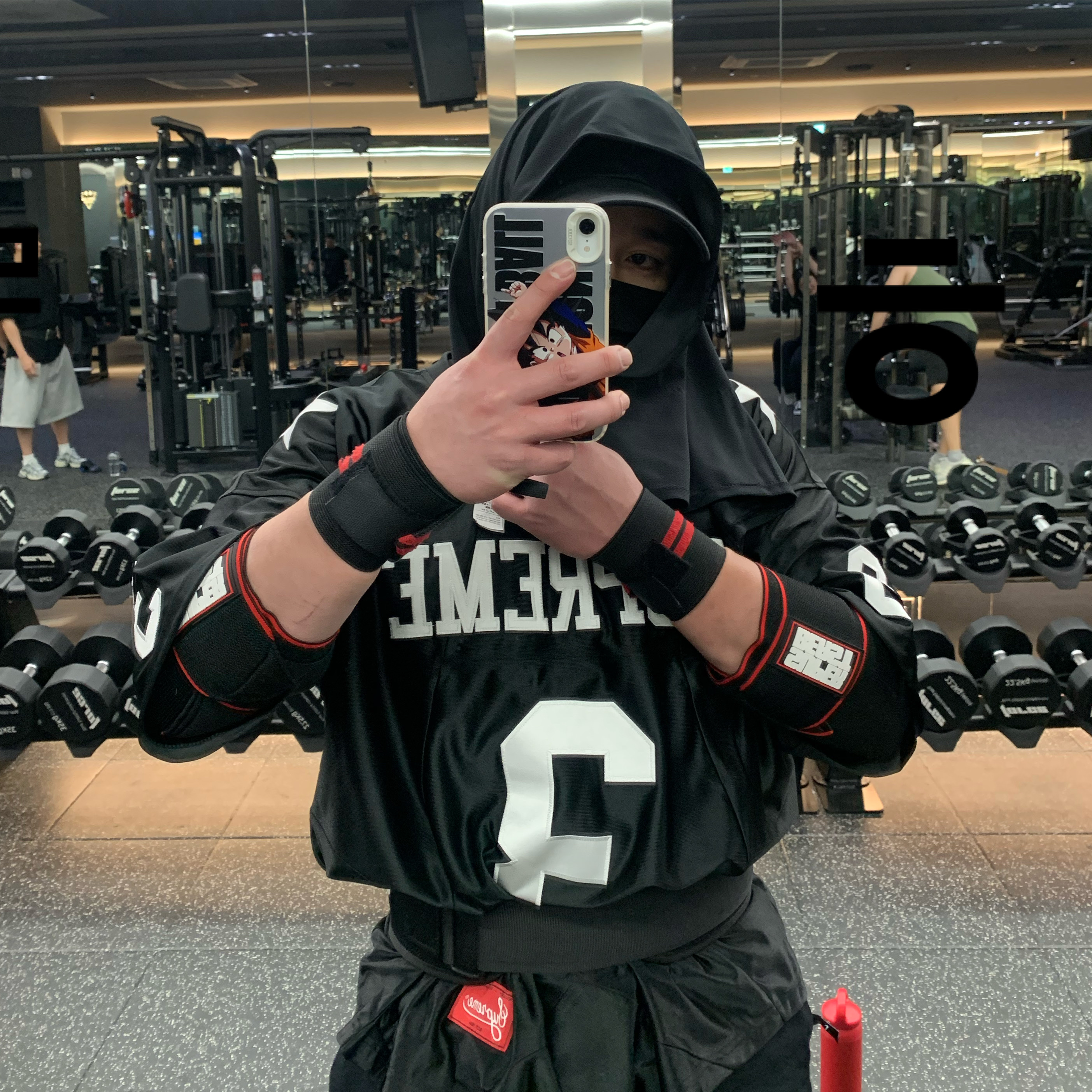 Supreme Star Football Jersey Black - 24FW 착용 스타일