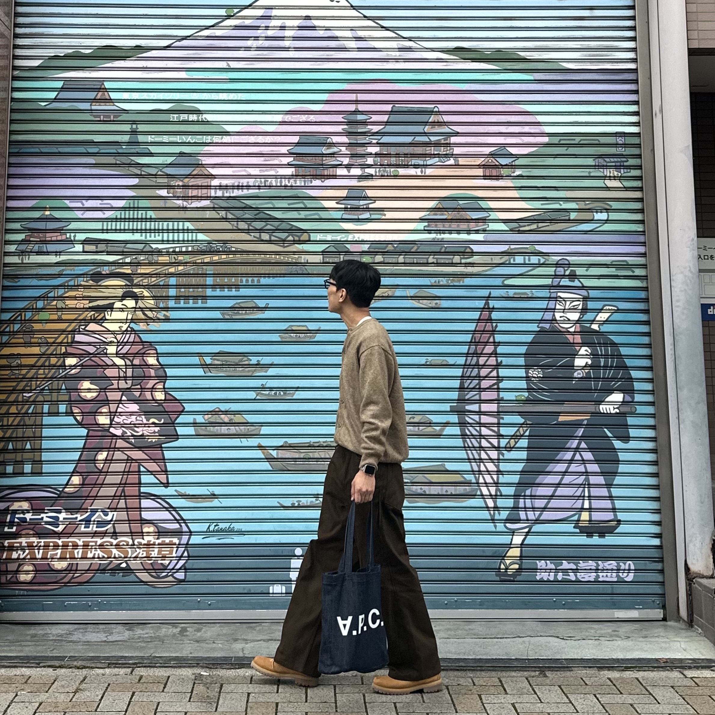 Timberland Premium 6 inch Waterproof Boot Wheat Nubuck - Wide, A.P.C. Laure Tote Bag Blue 착용 스타일
