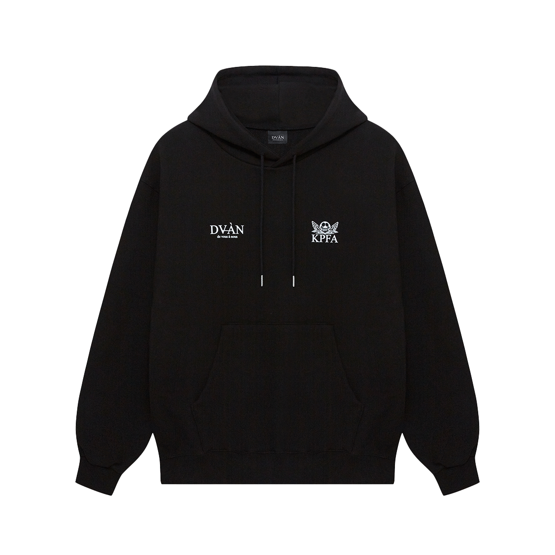 드반 x KPFA 백합 하모니 블룸 후드 블랙(DVAN x KPFA Lily Harmony Bloom Hoodie Black) - 2