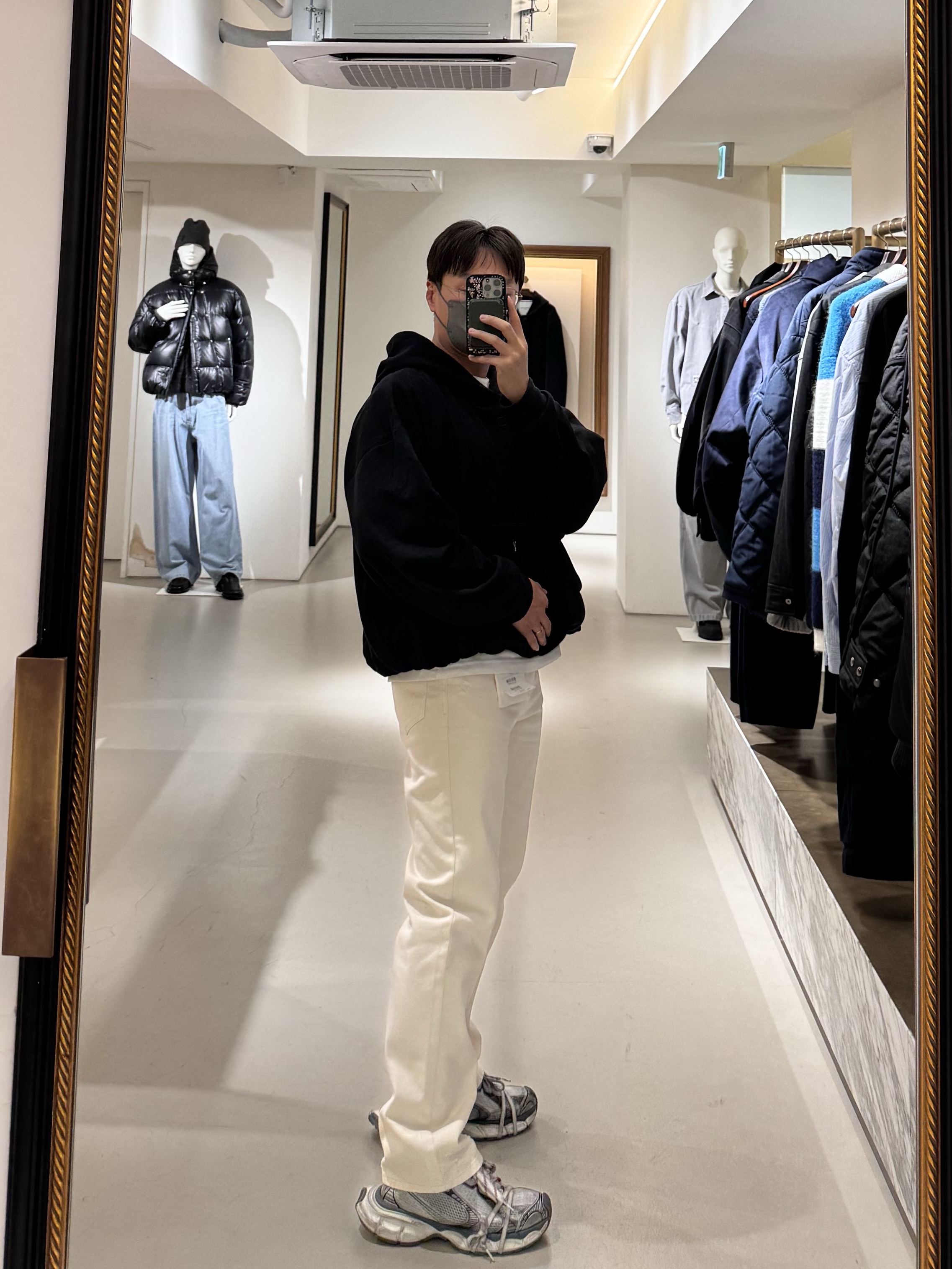 Wooyoungmi Overfit String Hooded T-Shirt Black - 23FW, Balenciaga 3XL Sneakers Grey White Red 착용 스타일 - 6