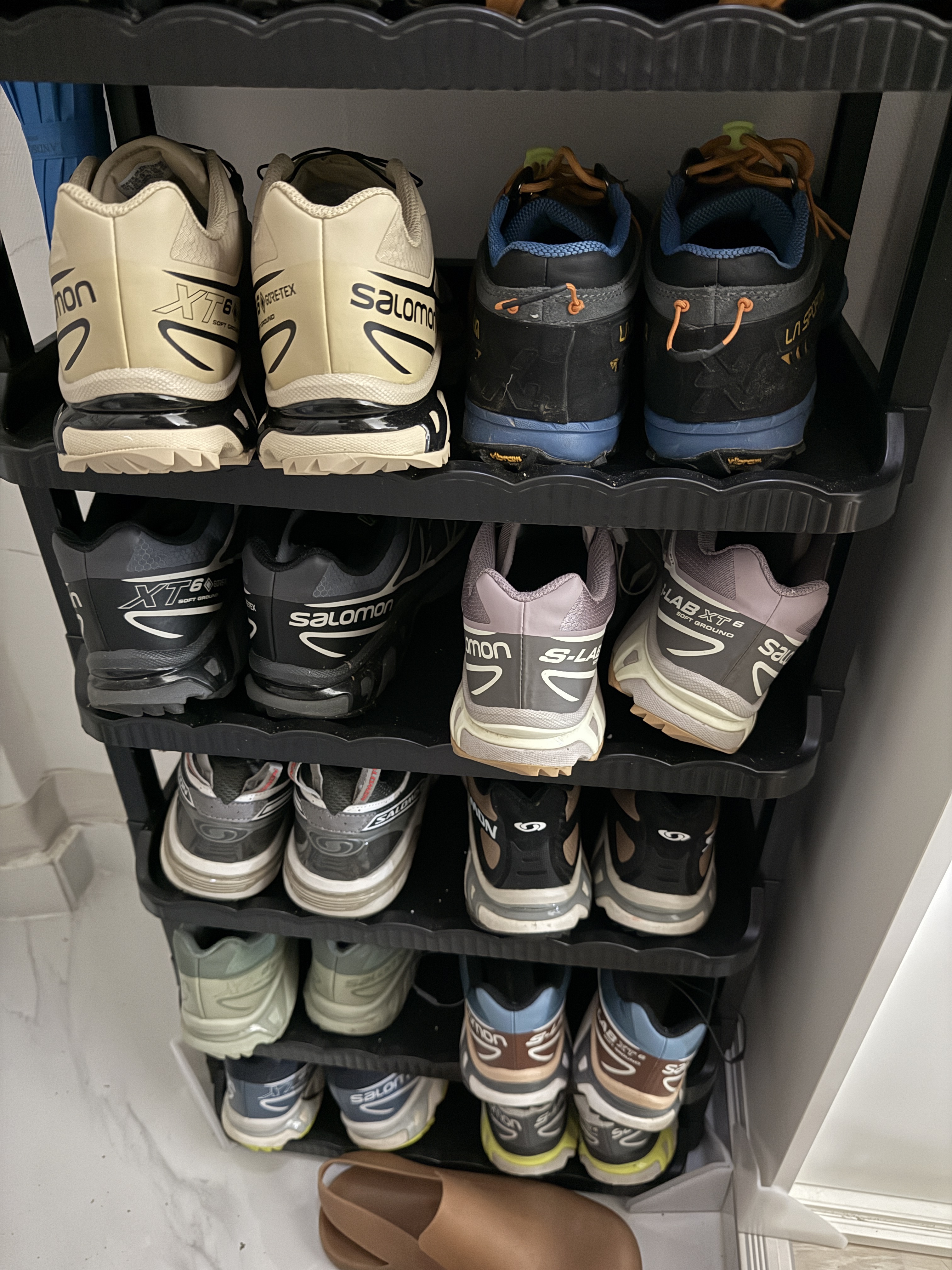 Salomon XT-6 GTX Safari Black, Salomon XT-6 Gore-Tex Black Ebony 착용 스타일
