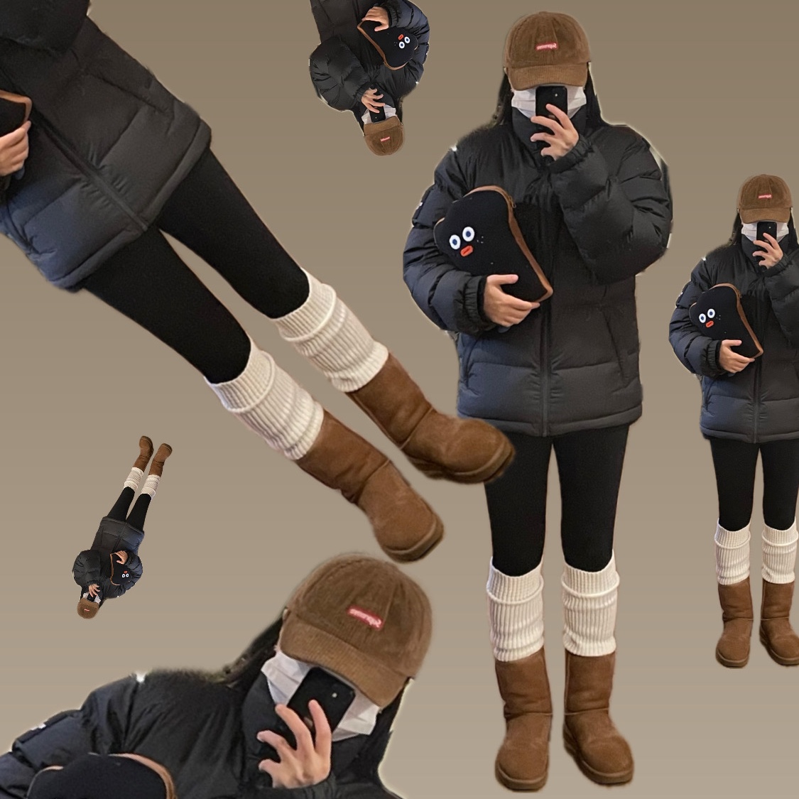 (W) UGG Classic Short II Boots Chestnut, Supreme Ripple Corduroy Small Box 6-Panel Cap Brown - 20FW 착용 스타일