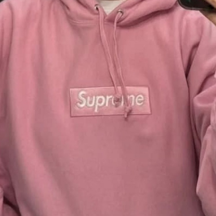 Supreme Box Logo Hooded Sweatshirt Dusty Pink - 24FW 착용 스타일 - 10