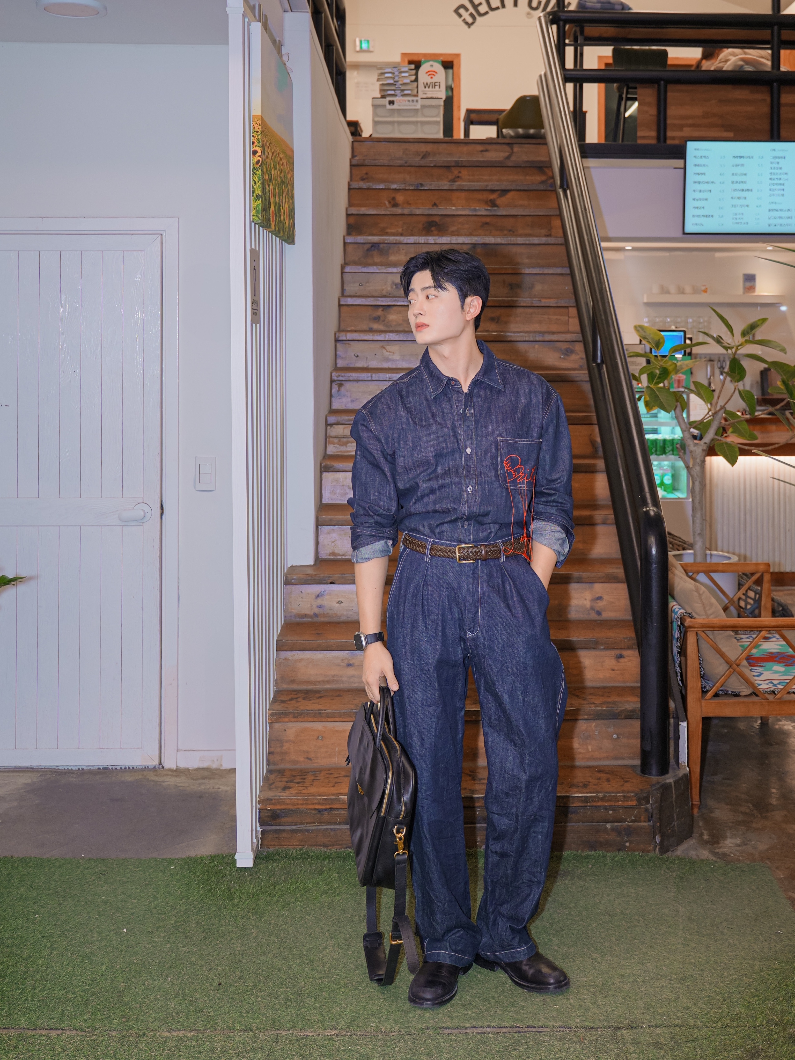 Kinchi Oddly - 701 (a) Black 착용 스타일 - 3