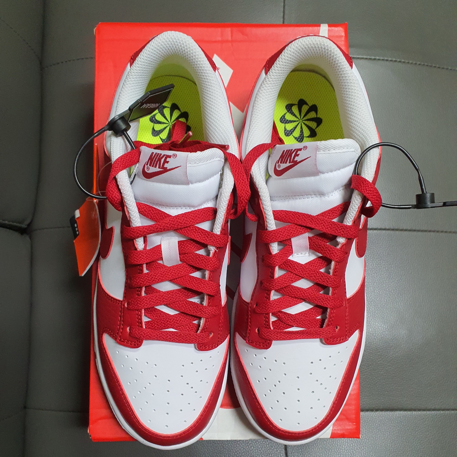 (W) Nike Dunk Low Next Nature Gym Red 착용 스타일