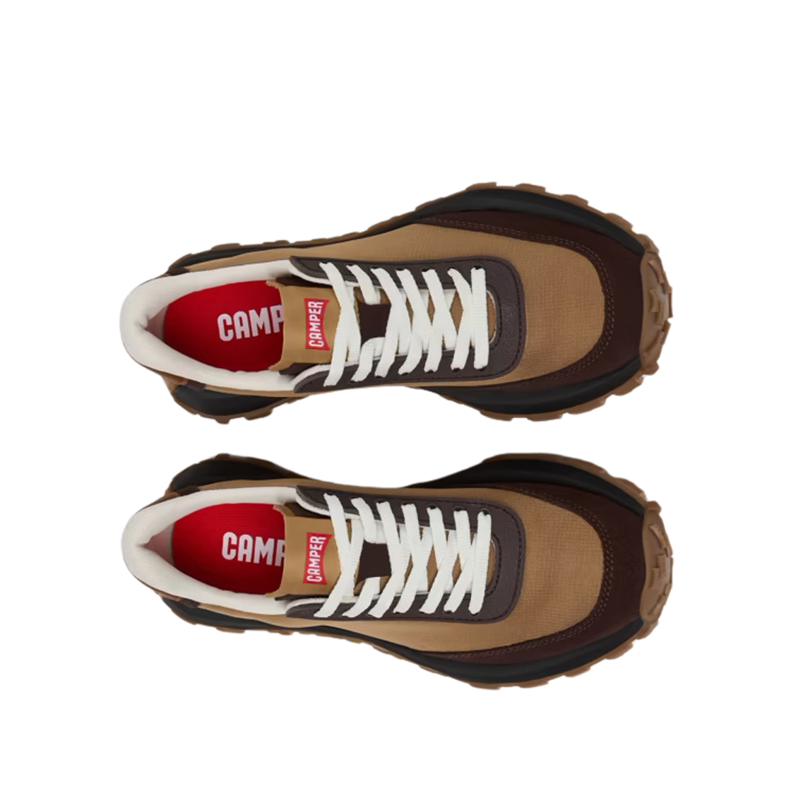 (W) 캠퍼 드리프트 트레일 비브람 누벅 스니커즈 브라운((W) Camper Drift Trail Vibram Nubuck Sneakers Brown) - 2