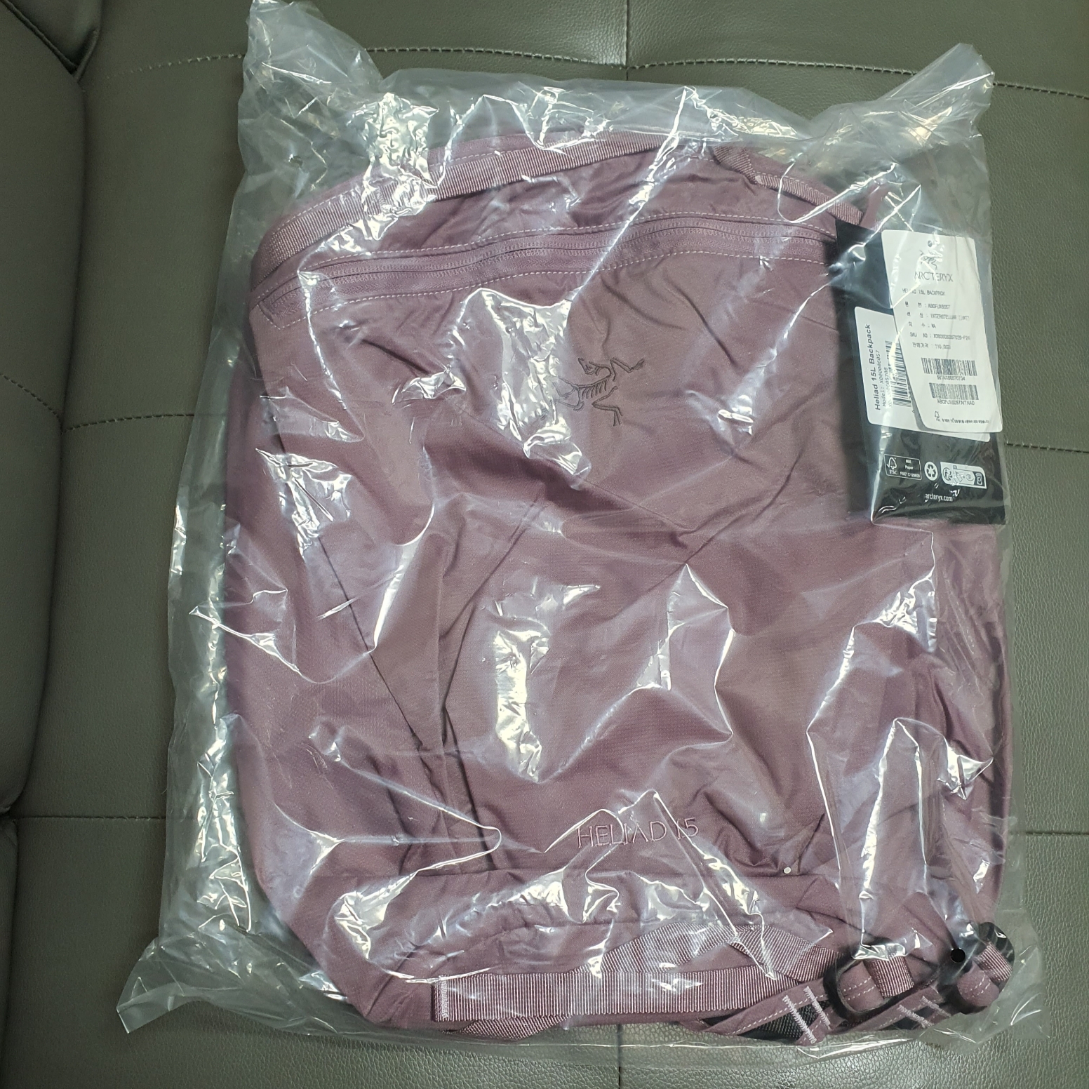 Arc'teryx Heliad 15 Backpack Interstellar 착용 스타일