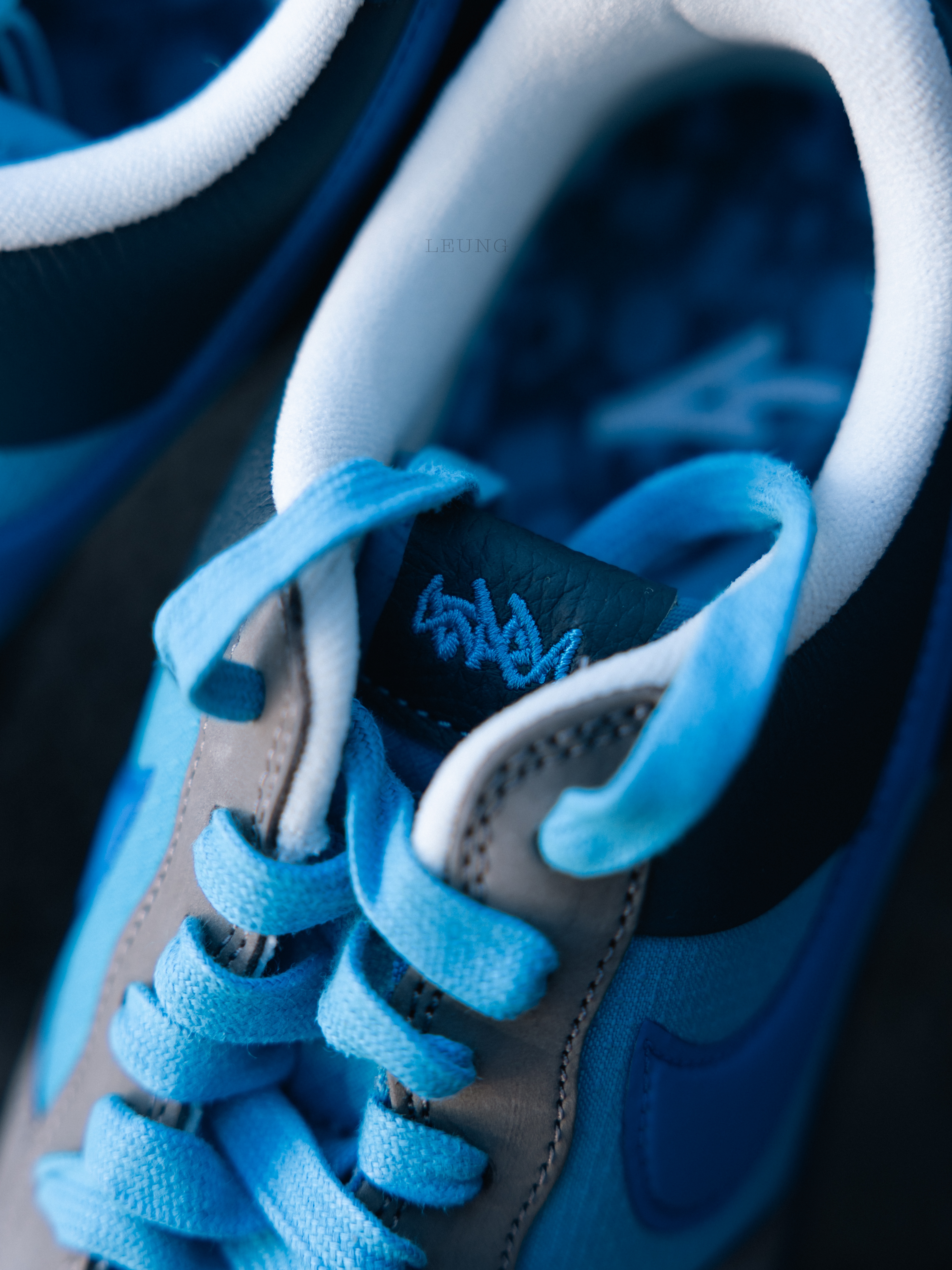 Nike x Stash Air Force 1 Low SP Soft Grey and Harbor Blue 2024 착용 스타일 - 4