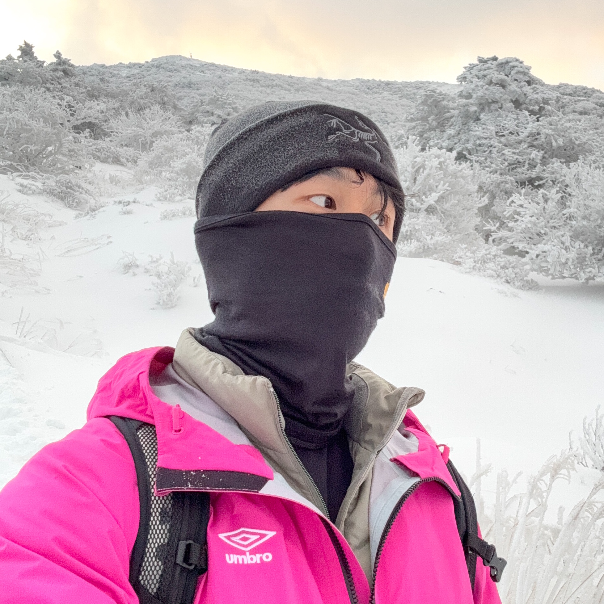 Arc'teryx Embroidered Bird Toque Black 착용 스타일