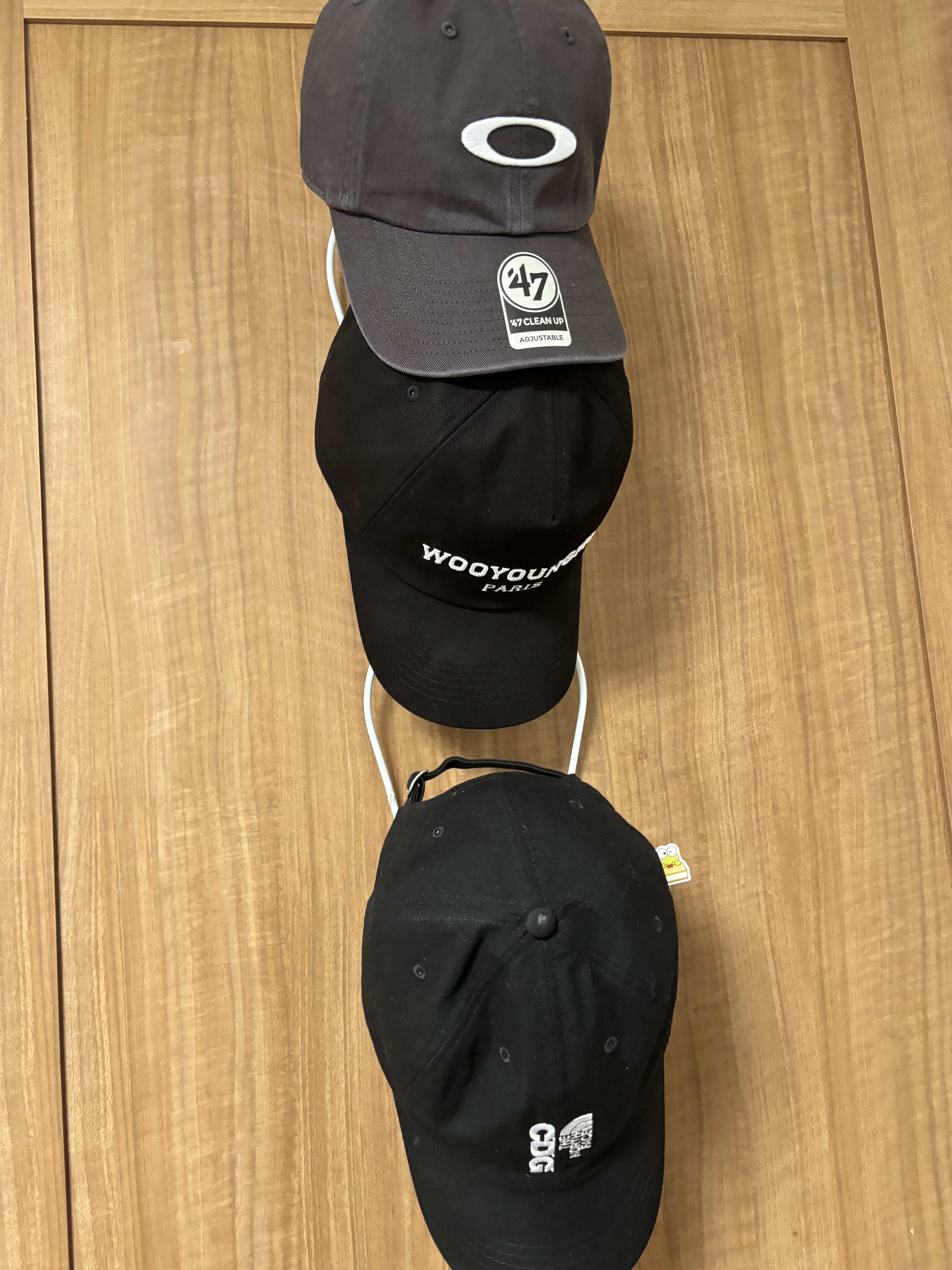 CDG x The North Face Norm Hat Black, Wooyoungmi Embroidered Ball Cap Black - 24FW 착용 스타일