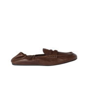 (W) Miu Miu Nappa Leather Loafers Briarwood