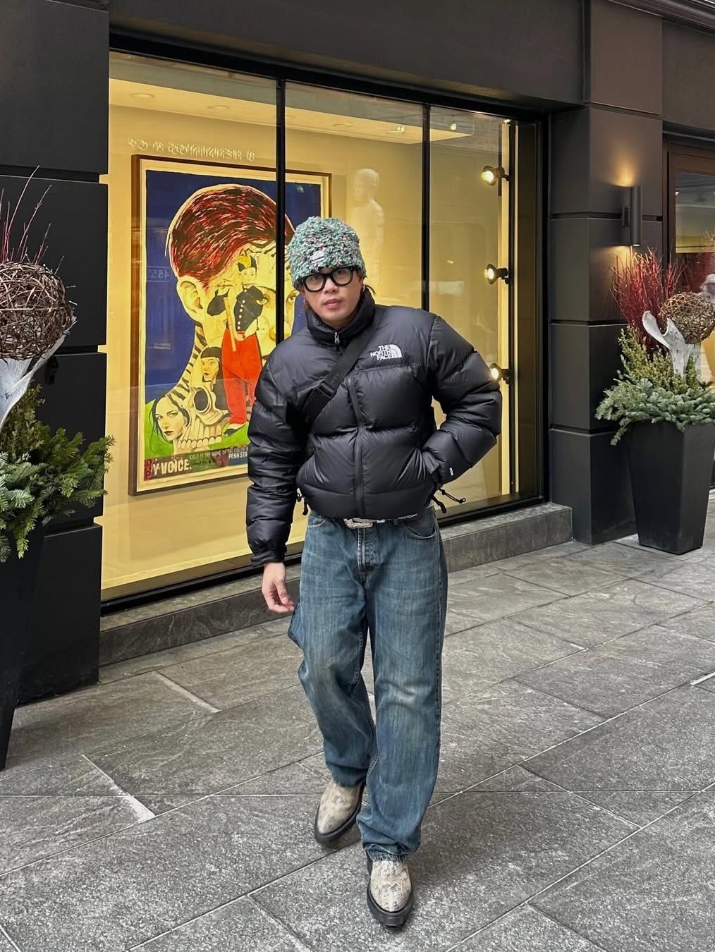 The North Face 1996 Eco Nuptse Jacket Black, The North Face 1996 Eco Nuptse Jacket Black 착용 스타일 - 5