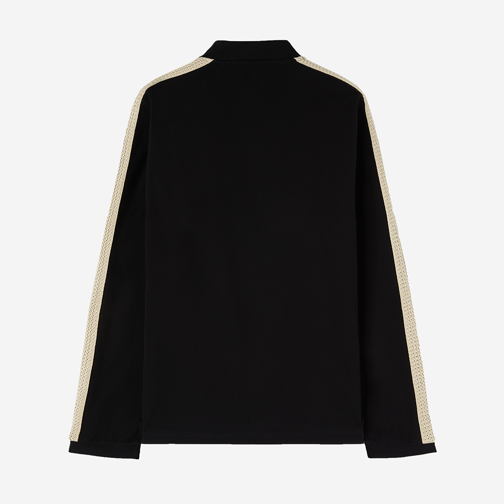 팜엔젤스 PA 모노그램 피켓 트랙셔츠 블랙(Palm Angels Pa Monogram Piquet Trackshirt BLACK) - 2