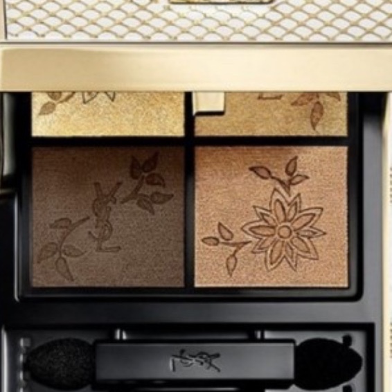 Yves Saint Laurent Holiday Collection Couture Mini Clutch Eye Palette 024 Golden Lace 착용 스타일 - 1