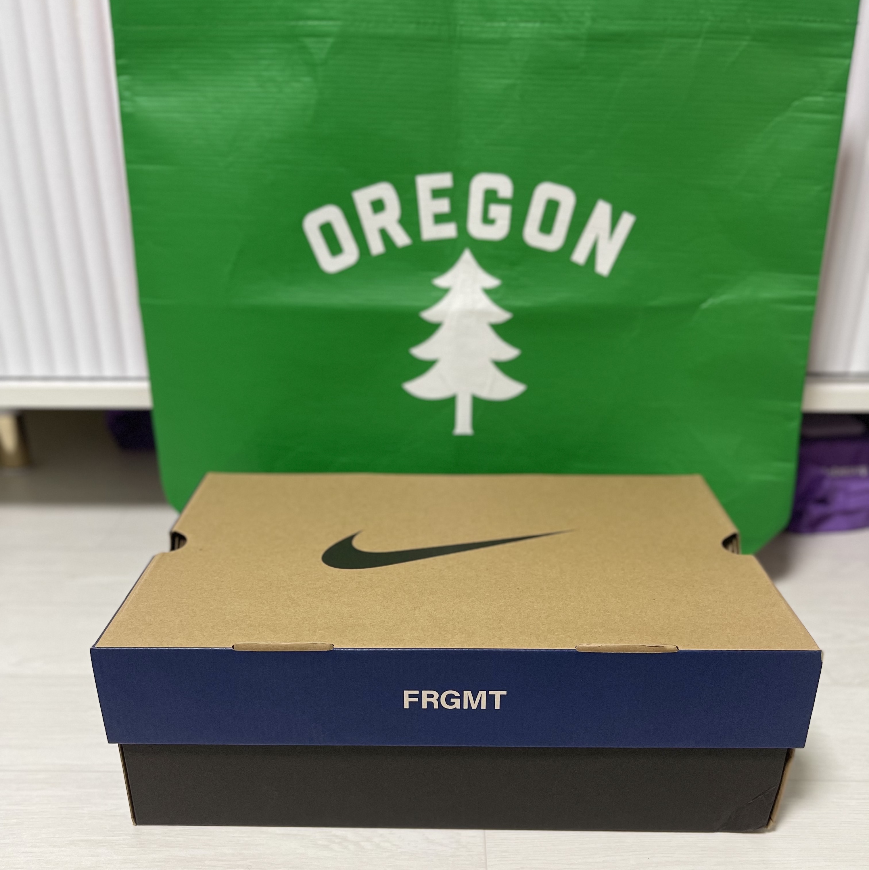 Nike x Fragment Air Zoom Spiridon Black 착용 스타일 - 1