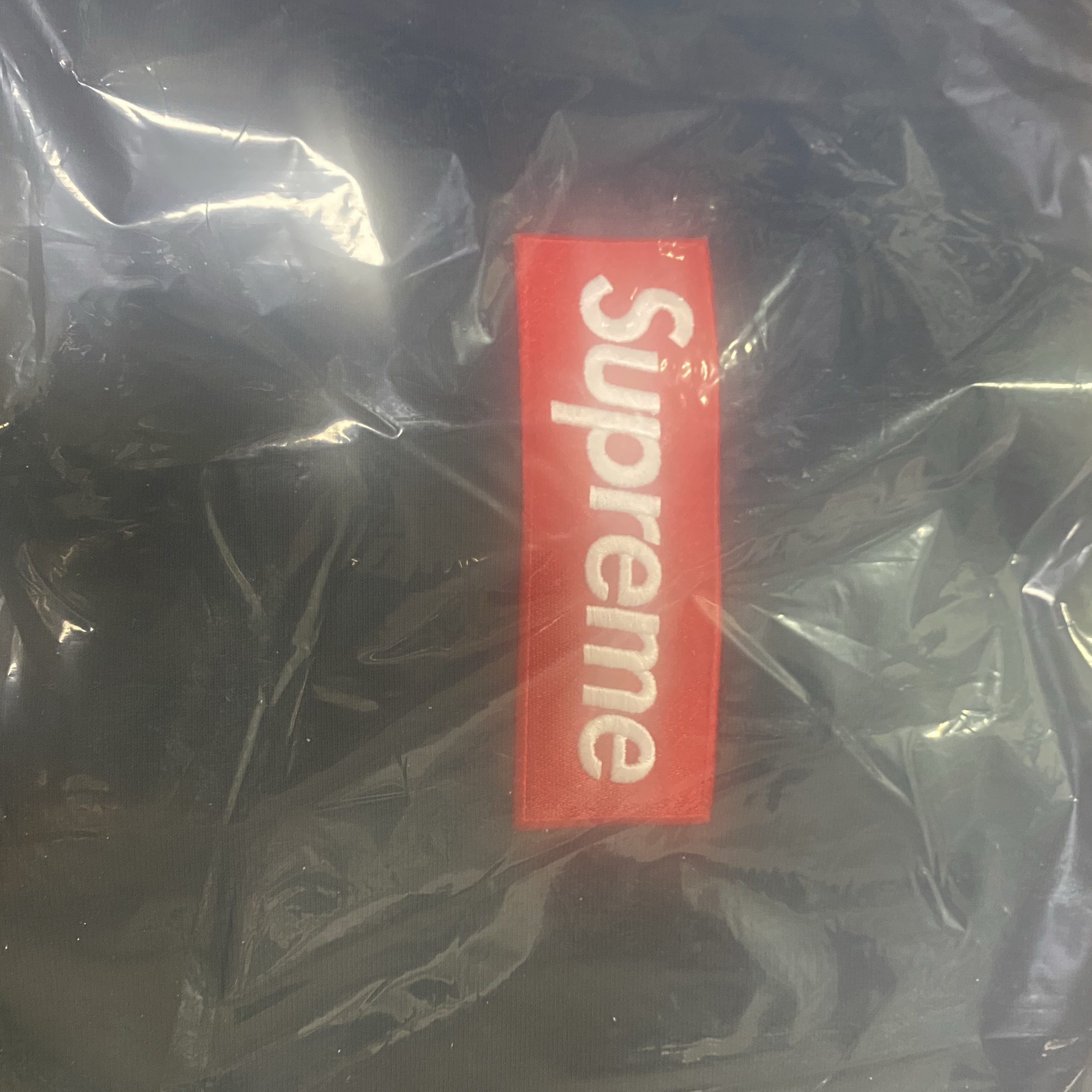 Supreme Box Logo Hooded Sweatshirt Navy - 24FW 착용 스타일