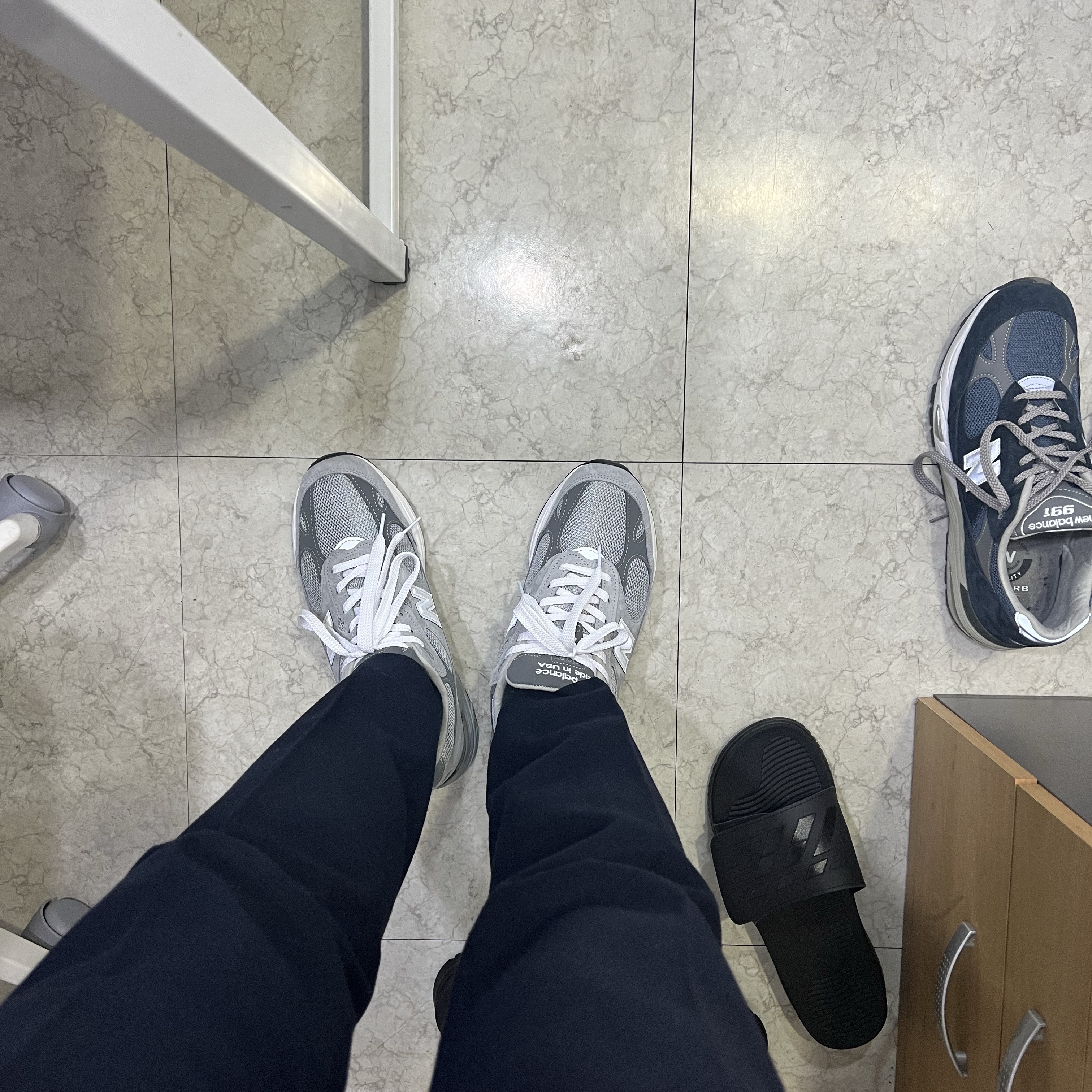 New Balance 993 Made in USA Grey - D Standard, New Balance 991 Made in UK Navy 착용 스타일
