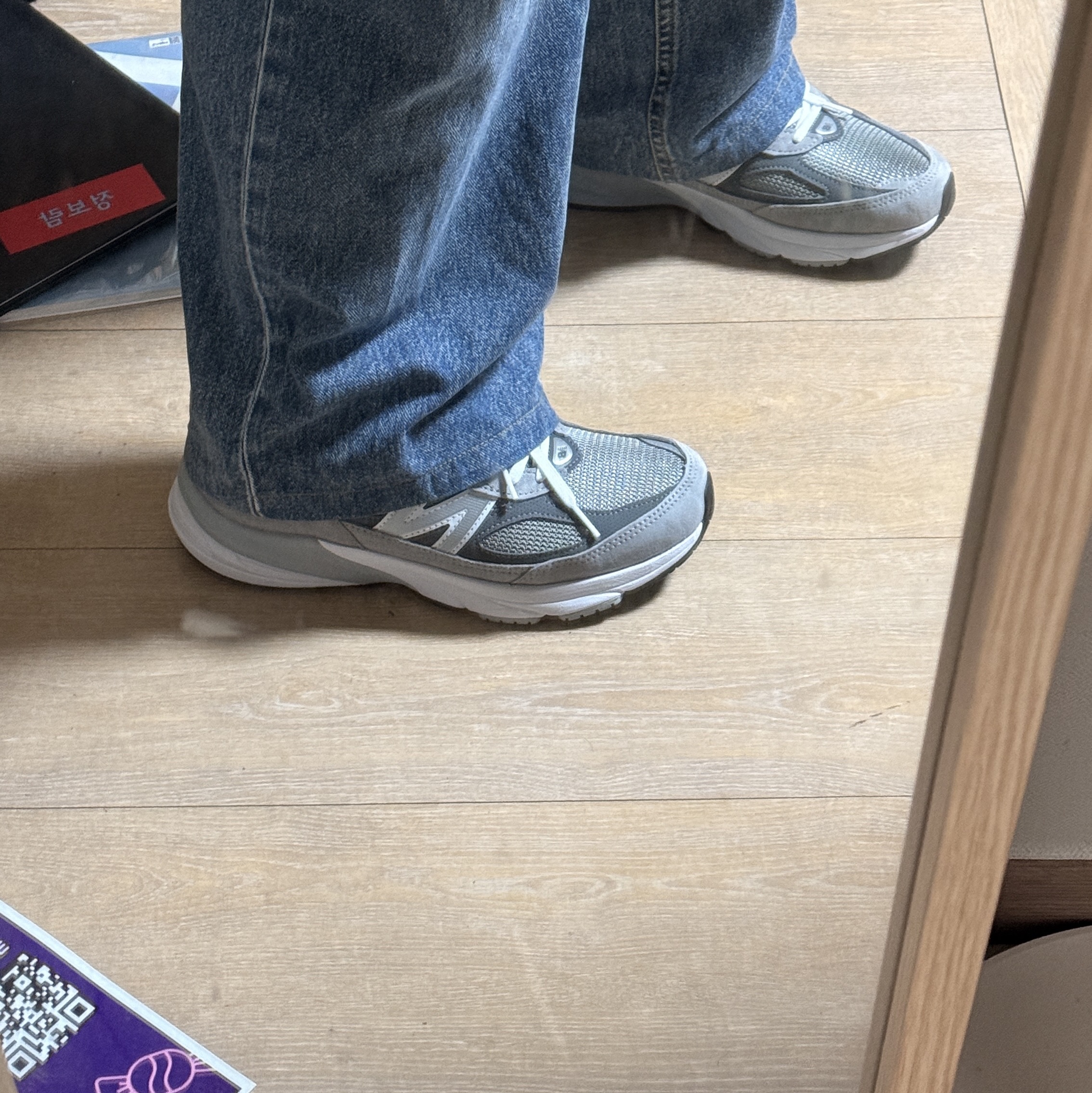 New Balance 990v6 Made in USA Grey - D Standard 착용 스타일 - 1
