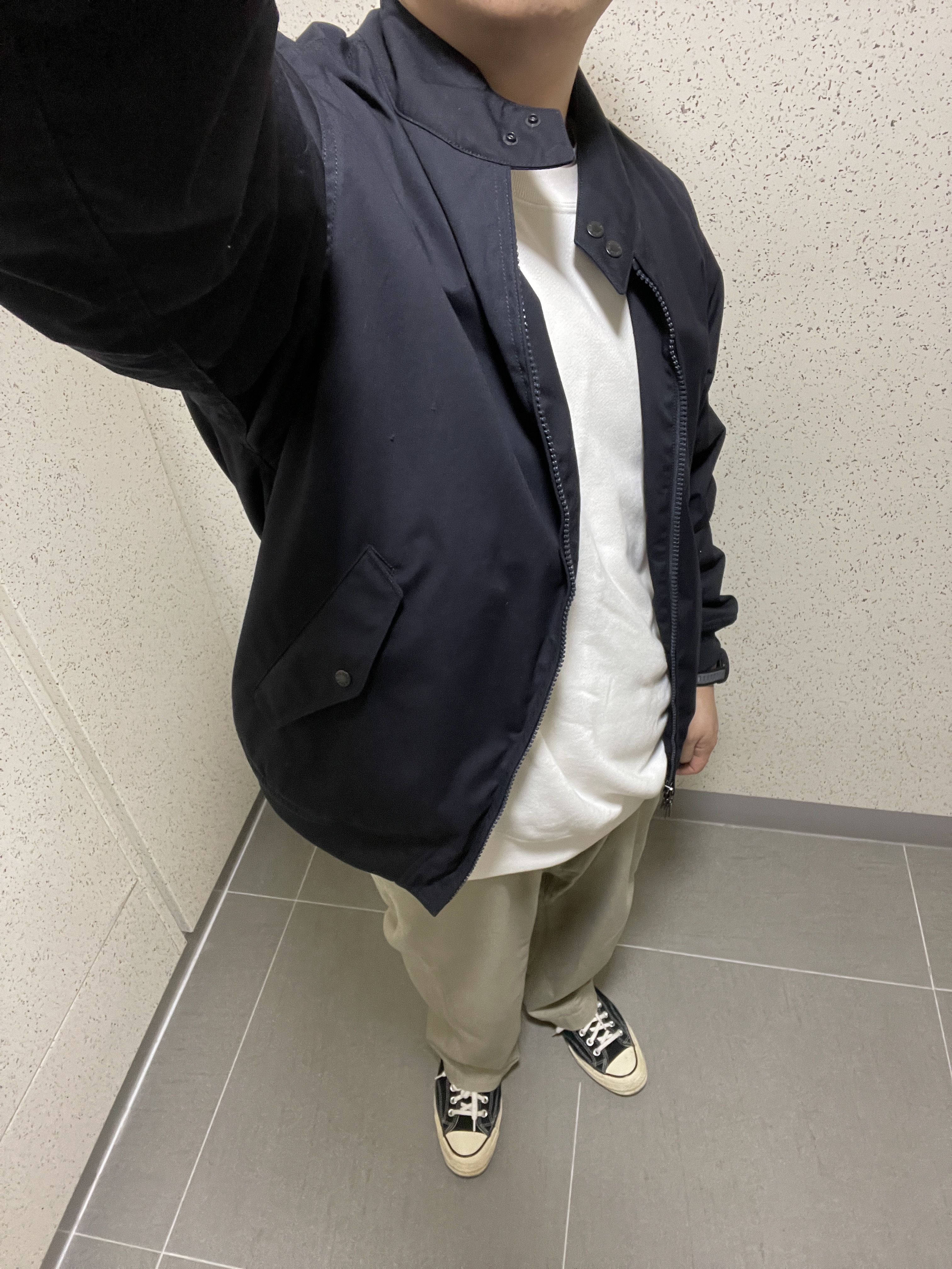 Converse Chuck 70 Ox Black - Standard 착용 스타일 - 1