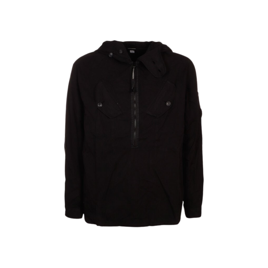 C.P. Company Gabardine Hooded Anorak Black - 22FW