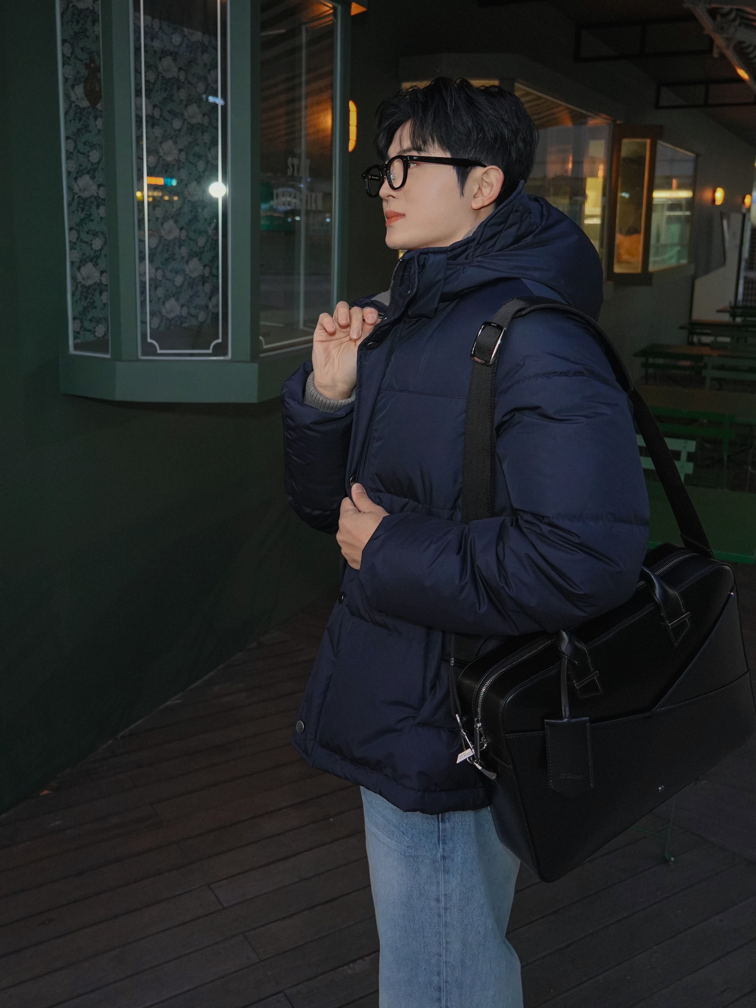 S.T. Dupont Line D Belt Black 착용 스타일 - 3