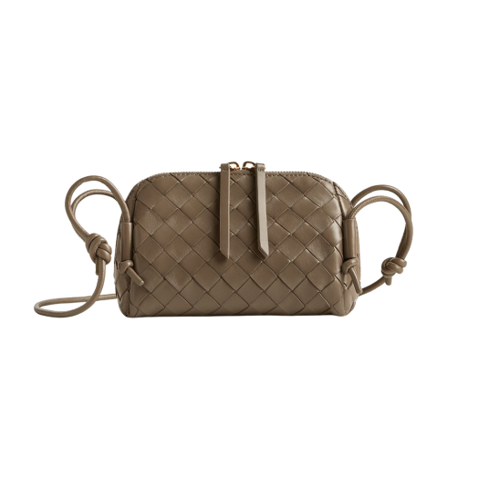 Bottega Veneta Intrecciato Concert Pouch Pinecone