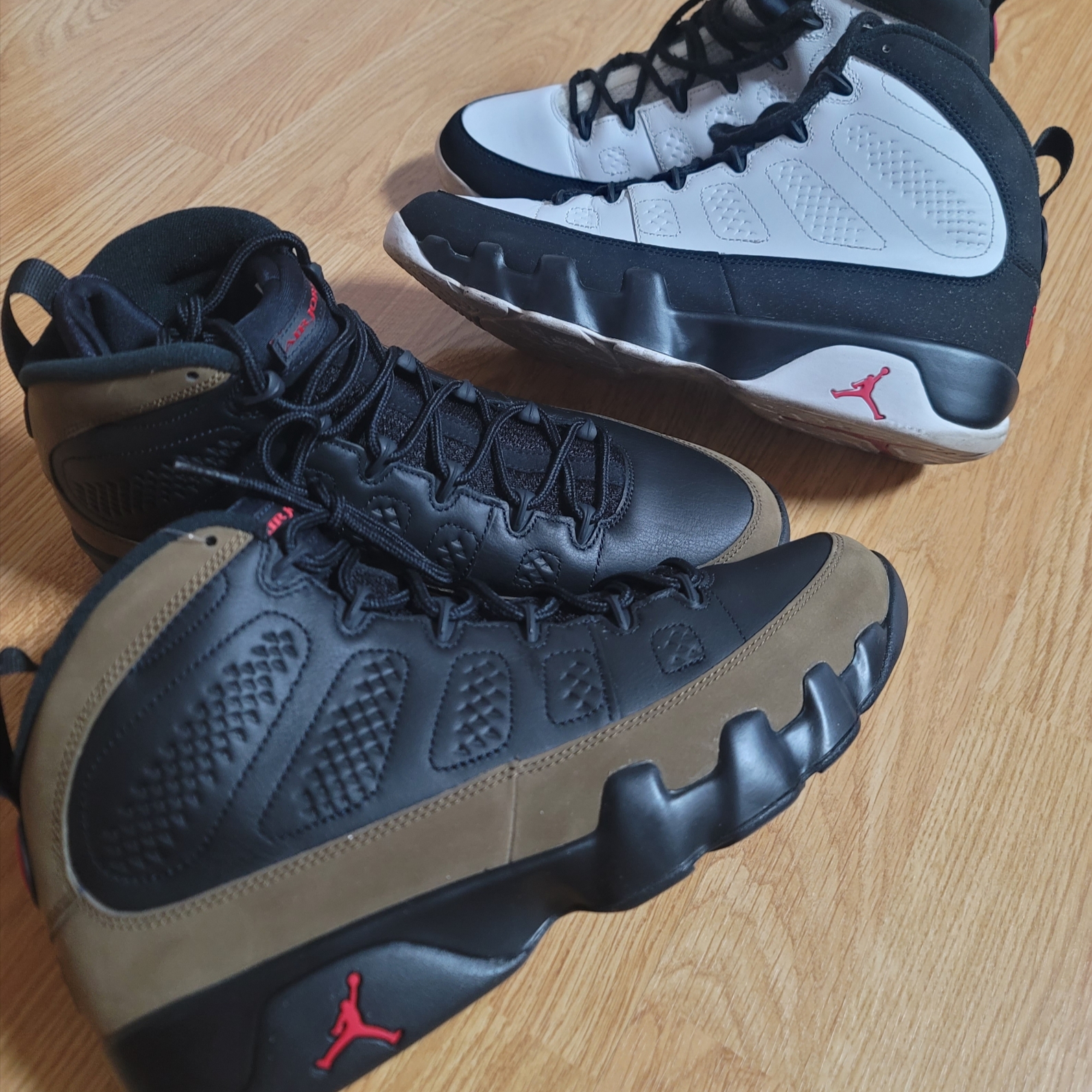 Jordan 9 Retro Olive, Jordan 9 Retro OG 2016 착용 스타일
